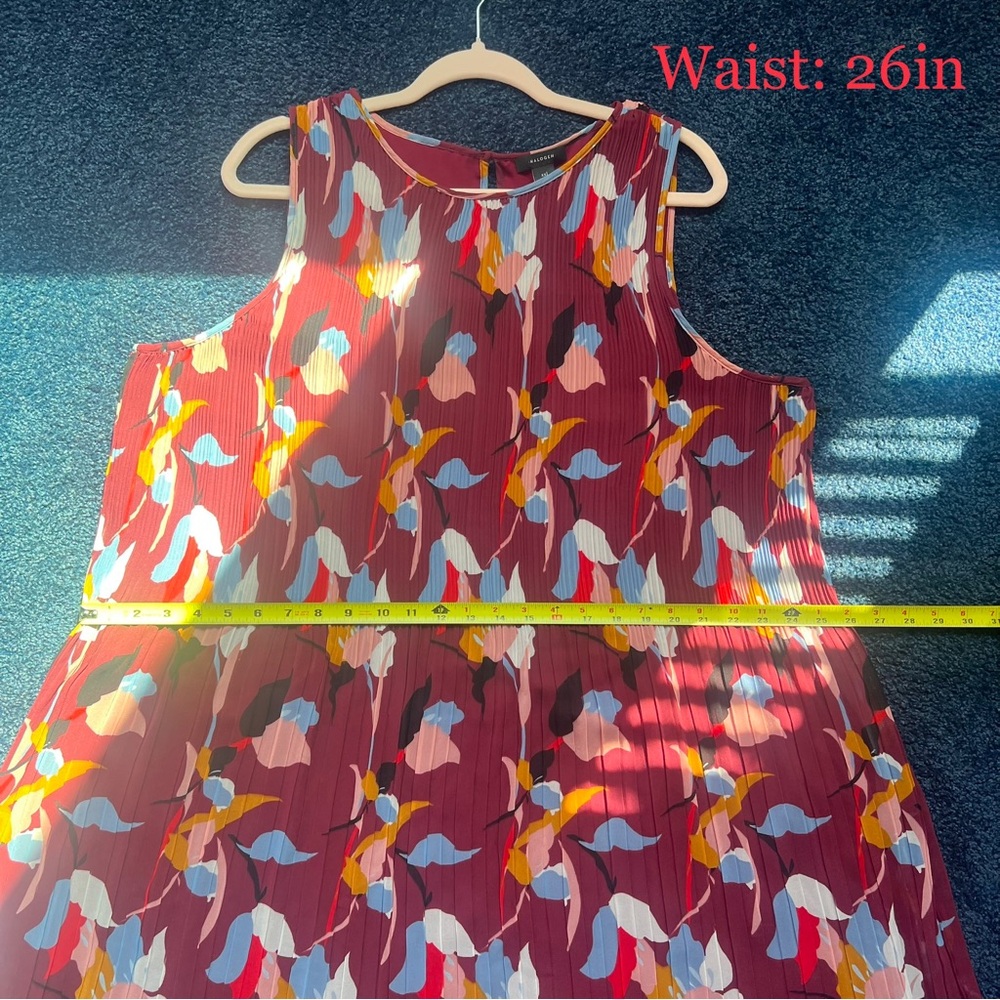 XXL NWT Halogen Botanical Plisse Dress - Picture 4 of 8